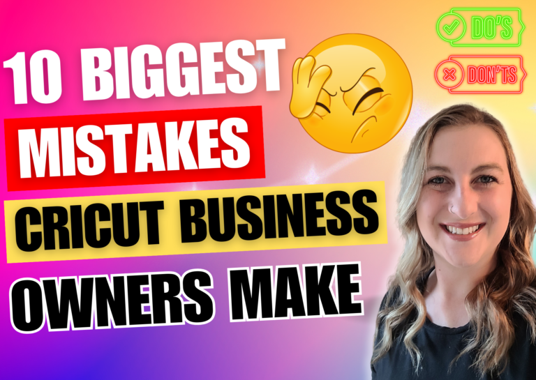 10 Biggest Mistakes New Cricut Owners Make