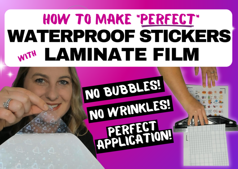 How to Make Waterproof Stickers with Laminate Film