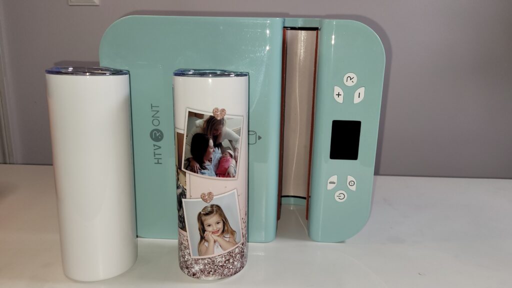 this post has tons of sublimation tips to help you make beautiful projects like a skinny photo tumbler mug